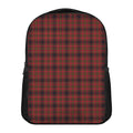 Red And Yellow Tartan Pattern Print Casual Backpack