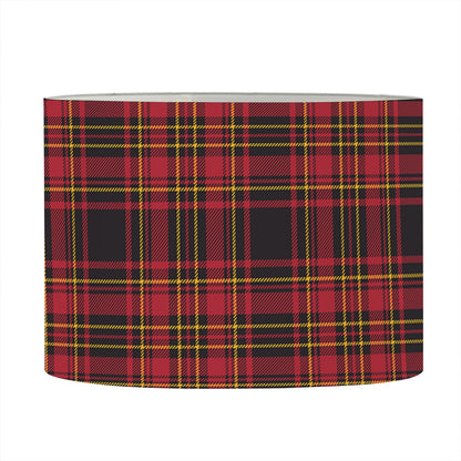 Red And Yellow Tartan Pattern Print Drum Lamp Shade