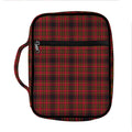 Red And Yellow Tartan Pattern Print Front Pocket Bible Bag