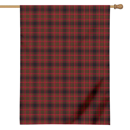 Red And Yellow Tartan Pattern Print House Flag