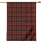 Red And Yellow Tartan Pattern Print House Flag