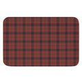 Red And Yellow Tartan Pattern Print Indoor Door Mat