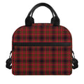 Red And Yellow Tartan Pattern Print Insulated Lunch Bag