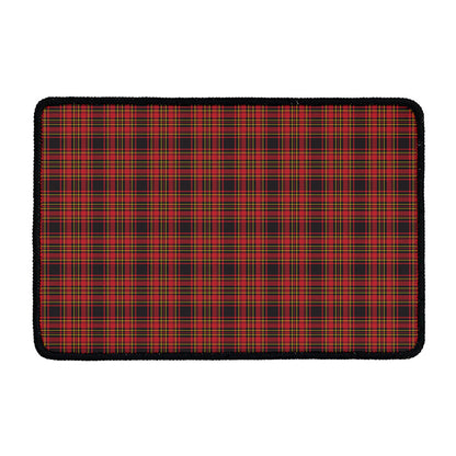 Red And Yellow Tartan Pattern Print Kitchen Mat