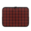 Red And Yellow Tartan Pattern Print Laptop Sleeve