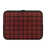 Red And Yellow Tartan Pattern Print Laptop Sleeve