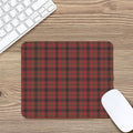 Red And Yellow Tartan Pattern Print Mouse Pad