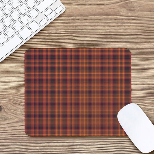 Red And Yellow Tartan Pattern Print Mouse Pad