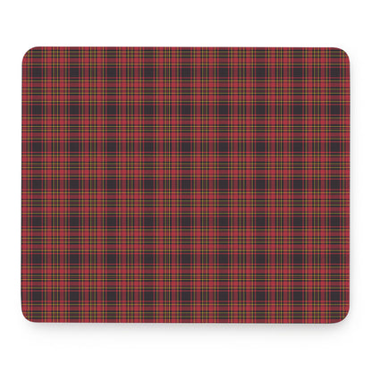 Red And Yellow Tartan Pattern Print Mouse Pad
