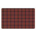 Red And Yellow Tartan Pattern Print Polyester Doormat