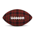Red And Yellow Tartan Pattern Print Rugby Ball