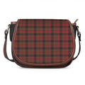 Red And Yellow Tartan Pattern Print Saddle Bag