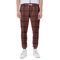 Red And Yellow Tartan Pattern Print Joggers