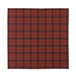 Red And Yellow Tartan Pattern Print Silk Bandana