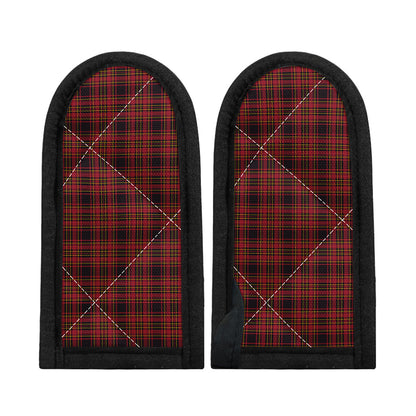 Red And Yellow Tartan Pattern Print Skillet Handle Cover
