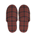 Red And Yellow Tartan Pattern Print Slippers