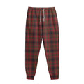 Red And Yellow Tartan Pattern Print Sweatpants