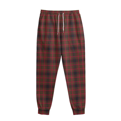 Red And Yellow Tartan Pattern Print Sweatpants