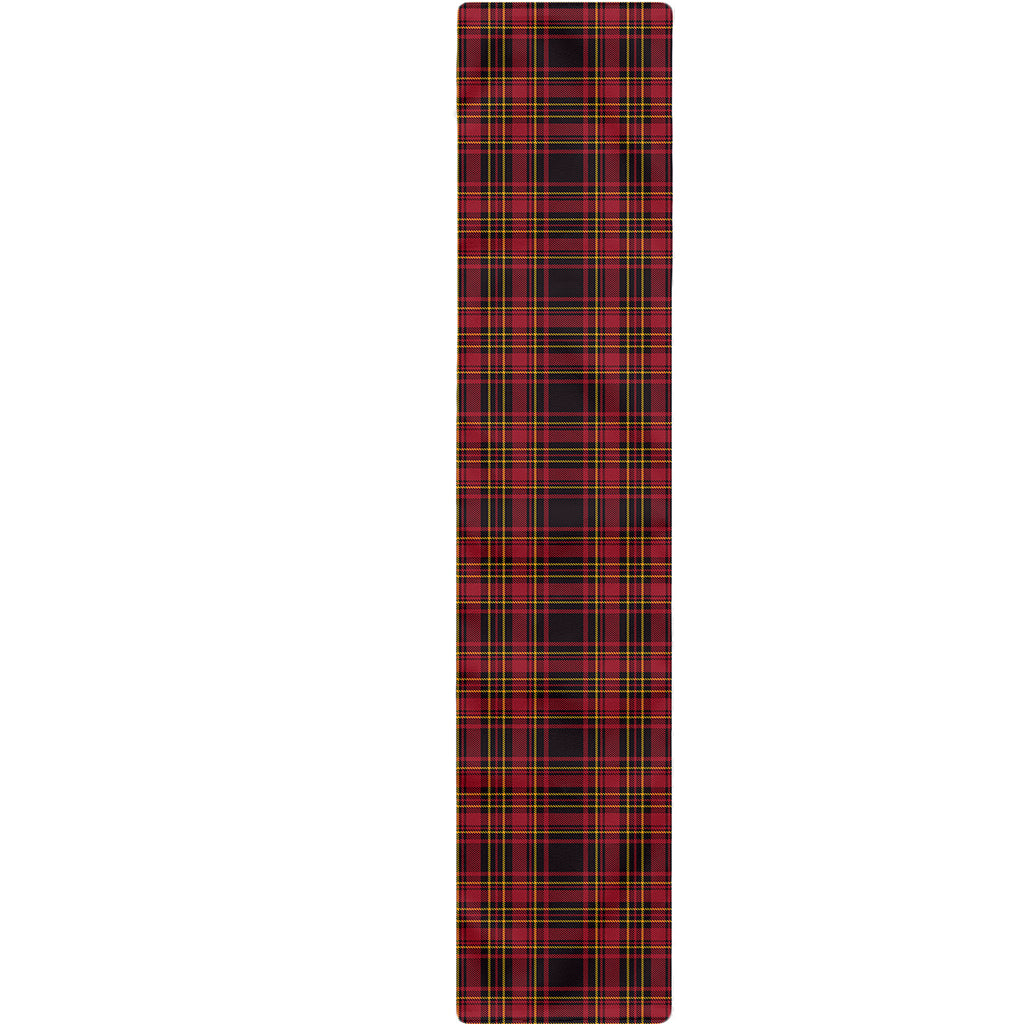 Red And Yellow Tartan Pattern Print Table Runner
