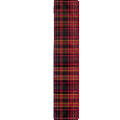 Red And Yellow Tartan Pattern Print Table Runner