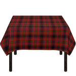 Red And Yellow Tartan Pattern Print Tablecloth