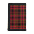 Red And Yellow Tartan Pattern Print Trifold Wallet