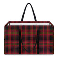 Red And Yellow Tartan Pattern Print Utility Tote Bag