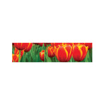 Red And Yellow Tulip Print Bed Runner