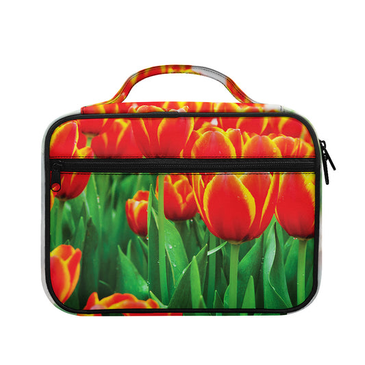Red And Yellow Tulip Print Briefcase Bible Bag