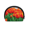 Red And Yellow Tulip Print Coin Purse