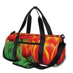 Red And Yellow Tulip Print Gym Bag