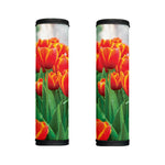 Red And Yellow Tulip Print Handle Covers
