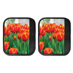 Red And Yellow Tulip Print Handle Covers