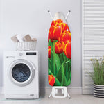 Red And Yellow Tulip Print Ironing Board Cover