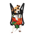 Red And Yellow Tulip Print Pet Carrier Backpack