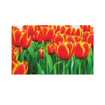 Red And Yellow Tulip Print Polyester Flag