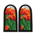 Red And Yellow Tulip Print Skillet Handle Cover