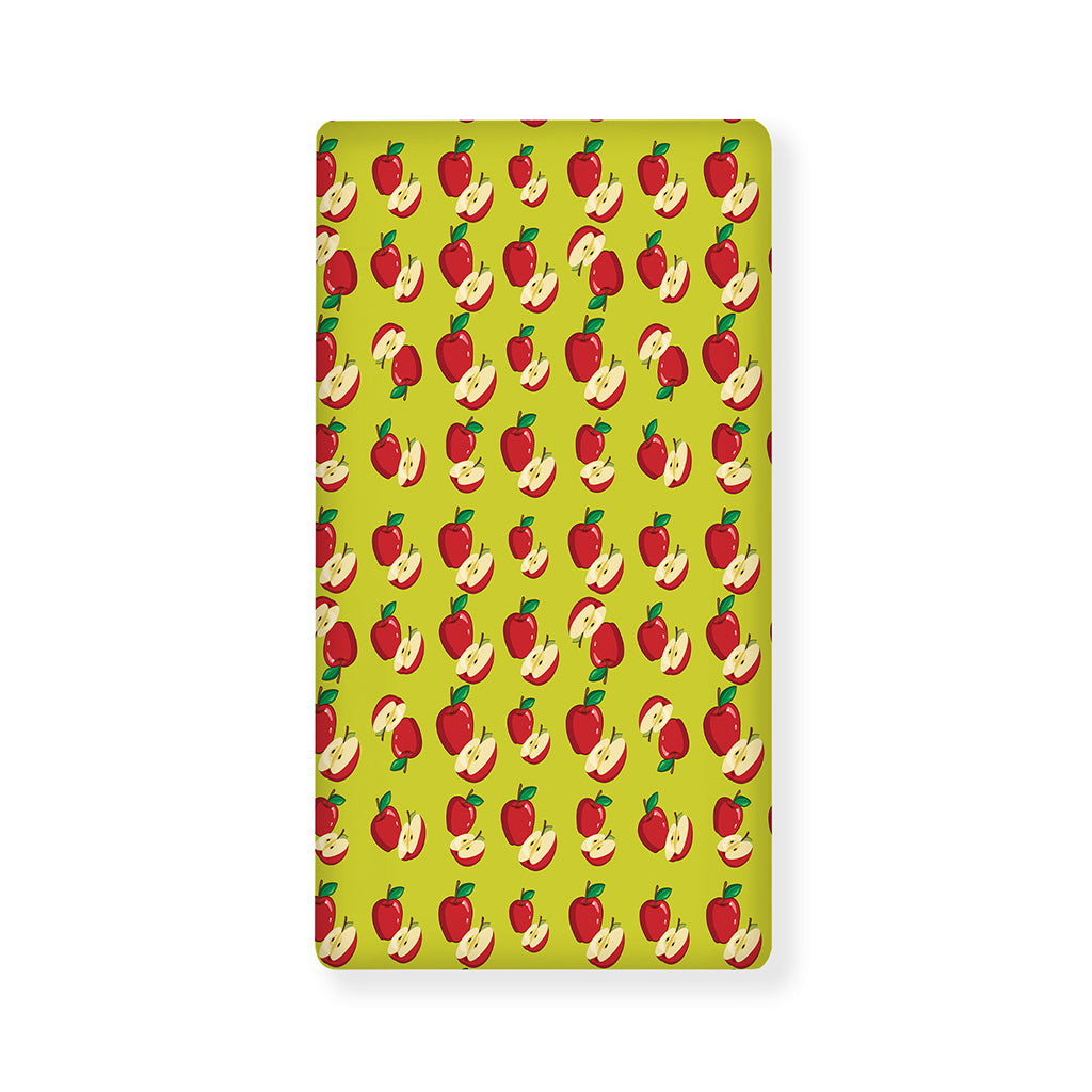 Red Apple Fruit Pattern Print Baby Crib Sheet