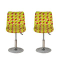 Red Apple Fruit Pattern Print Bar Stool Covers