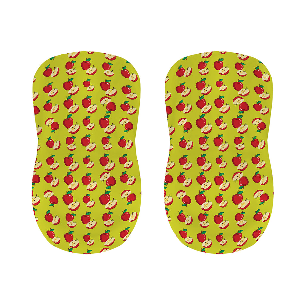 Red Apple Fruit Pattern Print Bar Stool Covers