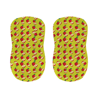 Red Apple Fruit Pattern Print Bar Stool Covers