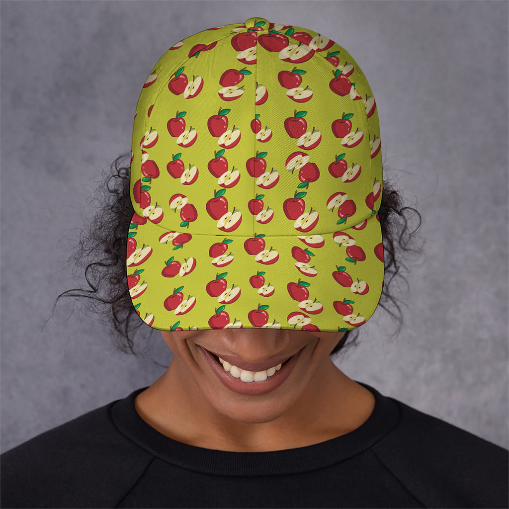 Red Apple Fruit Pattern Print Baseball Cap
