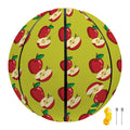 Red Apple Fruit Pattern Print Basketball