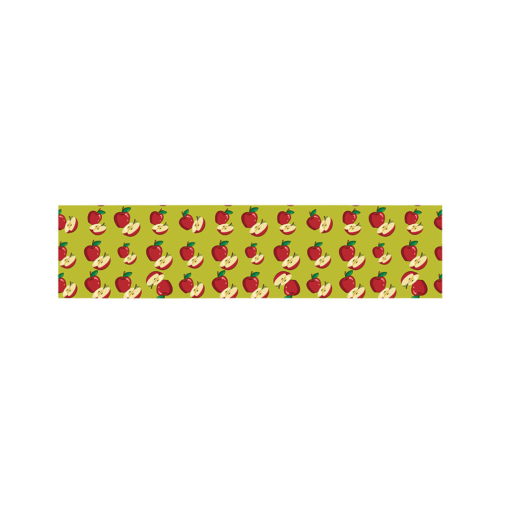 Red Apple Fruit Pattern Print Bed Runner