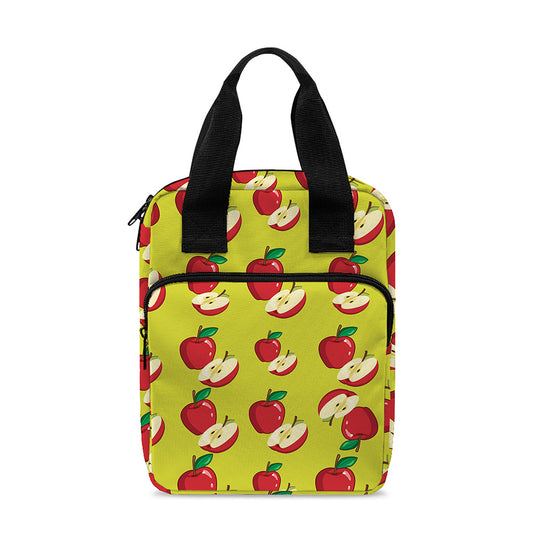 Red Apple Fruit Pattern Print Bible Tote Bag