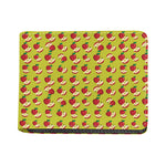 Red Apple Fruit Pattern Print Bifold Wallet