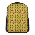 Red Apple Fruit Pattern Print Casual Backpack
