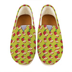 Red Apple Fruit Pattern Print Casual Shoes