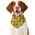 Red Apple Fruit Pattern Print Dog Bandana