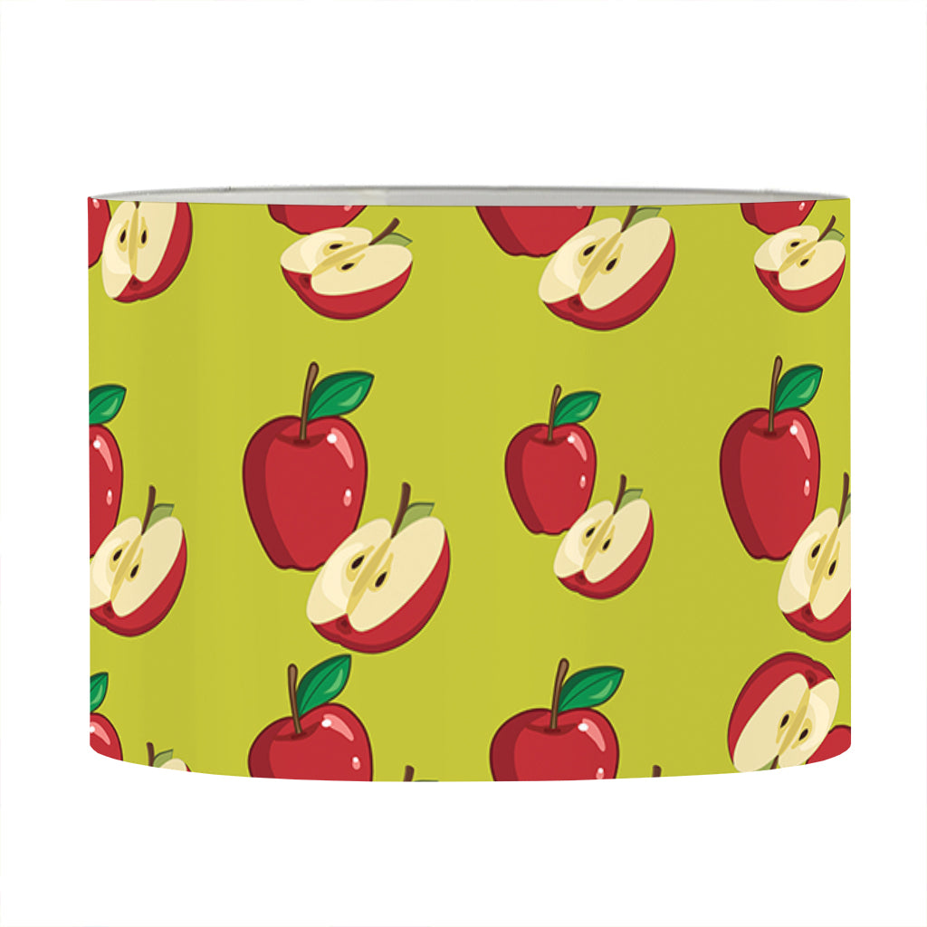 Red Apple Fruit Pattern Print Drum Lamp Shade